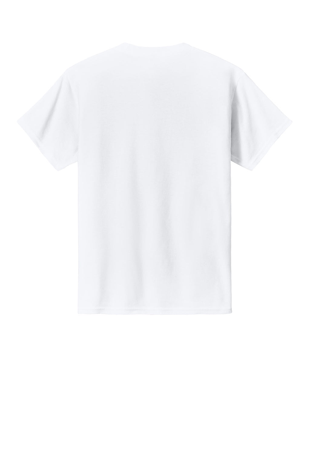 Gildan 3000B Womens Short Sleeve Crewneck T-Shirt White Flat Back