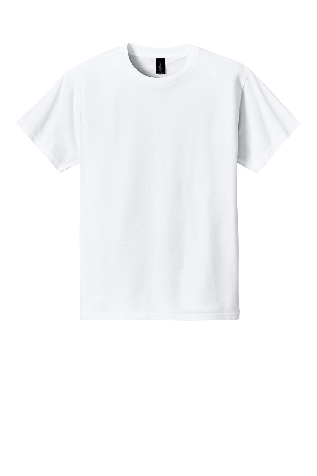 Gildan 3000B Womens Short Sleeve Crewneck T-Shirt White Flat Front