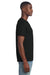 Gildan 3000 Mens Short Sleeve Crewneck T-Shirt Black Model Side