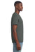 Gildan 3000 Mens Short Sleeve Crewneck T-Shirt Charcoal Grey Model Side