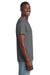 Gildan 3000 Mens Short Sleeve Crewneck T-Shirt Heather Graphite Grey Model Side
