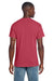 Gildan 3000 Mens Short Sleeve Crewneck T-Shirt Heather Red Model Back