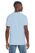 Gildan 3000 Mens Short Sleeve Crewneck T-Shirt Light Blue Model Back