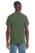 Gildan 3000 Mens Short Sleeve Crewneck T-Shirt Military Green Model Back