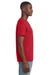 Gildan 3000 Mens Short Sleeve Crewneck T-Shirt Red Model Side