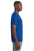 Gildan 3000 Mens Short Sleeve Crewneck T-Shirt Royal Blue Model Side