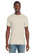 Gildan 3000 Mens Short Sleeve Crewneck T-Shirt Sand Model Front