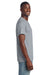 Gildan 3000 Mens Short Sleeve Crewneck T-Shirt Sport Grey Model Side