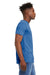 Bella + Canvas BC3001/3001C Mens Jersey Short Sleeve Crewneck T-Shirt Columbia Blue Model Side