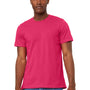 Bella + Canvas Mens Jersey Short Sleeve Crewneck T-Shirt - Fuchsia Pink