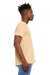 Bella + Canvas BC3001/3001C Mens Jersey Short Sleeve Crewneck T-Shirt Sand Dune Model Side