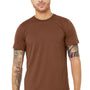 Bella + Canvas Mens Jersey Short Sleeve Crewneck T-Shirt - Chestnut Brown