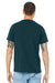 Bella + Canvas BC3001/3001C Mens Jersey Short Sleeve Crewneck T-Shirt Atlantic Blue Model Back