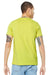 Bella + Canvas BC3001/3001C Mens Jersey Short Sleeve Crewneck T-Shirt Strobe Green Model Back