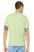 Bella + Canvas BC3001/3001C Mens Jersey Short Sleeve Crewneck T-Shirt Spring Green Model Back