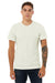 Bella + Canvas BC3001/3001 Mens Jersey Short Sleeve Crewneck T-Shirt Citron Model Front