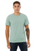 Bella + Canvas BC3001/3001C Mens Jersey Short Sleeve Crewneck T-Shirt Dusty Blue Model Front
