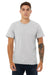 Bella + Canvas BC3001/3001 Mens Jersey Short Sleeve Crewneck T-Shirt Solid Athletic Grey Model Front