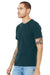 Bella + Canvas BC3001/3001 Mens Jersey Short Sleeve Crewneck T-Shirt Atlantic Blue Model 3Q