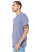 Bella + Canvas BC3001/3001 Mens Jersey Short Sleeve Crewneck T-Shirt Lavender Blue Model 3Q