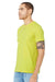 Bella + Canvas BC3001/3001C Mens Jersey Short Sleeve Crewneck T-Shirt Strobe Green Model 3Q