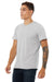 Bella + Canvas BC3001/3001C Mens Jersey Short Sleeve Crewneck T-Shirt Solid Athletic Grey Model 3Q
