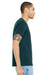 Bella + Canvas BC3001/3001 Mens Jersey Short Sleeve Crewneck T-Shirt Atlantic Blue Model Side