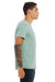 Bella + Canvas BC3001/3001C Mens Jersey Short Sleeve Crewneck T-Shirt Dusty Blue Model Side