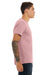 Bella + Canvas BC3001/3001C Mens Jersey Short Sleeve Crewneck T-Shirt Orchid Model Side