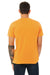 Bella + Canvas BC3001CVC/3001CVC Mens Heather CVC Short Sleeve Crewneck T-Shirt Heather Marmalade Orange Model Back