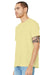 Bella + Canvas BC3001CVC/3001CVC Mens Heather CVC Short Sleeve Crewneck T-Shirt Heather French Vanilla Model 3Q