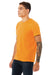 Bella + Canvas BC3001CVC/3001CVC Mens Heather CVC Short Sleeve Crewneck T-Shirt Heather Marmalade Orange Model 3Q