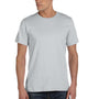 Bella + Canvas Mens USA Made Jersey Short Sleeve Crewneck T-Shirt - Silver Grey