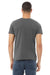 Bella + Canvas BC3001U Mens USA Made Jersey Short Sleeve Crewneck T-Shirt Asphalt Grey Model Back