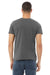 Bella + Canvas 3001U/3001USA Mens USA Made Jersey Short Sleeve Crewneck T-Shirt Asphalt Grey Model Back