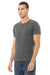 Bella + Canvas BC3001U Mens USA Made Jersey Short Sleeve Crewneck T-Shirt Asphalt Grey Model 3Q