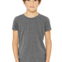 Bella + Canvas Youth Jersey Short Sleeve Crewneck T-Shirt - Heather Deep Grey