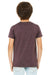 Bella + Canvas BC3001YCVC/3001YCVC Youth Jersey Short Sleeve Crewneck T-Shirt Heather Maroon Model Back