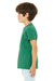 Bella + Canvas 3001Y Youth Jersey Short Sleeve Crewneck T-Shirt Kelly Green Model Side