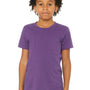 Bella + Canvas Youth Jersey Short Sleeve Crewneck T-Shirt - Royal Purple