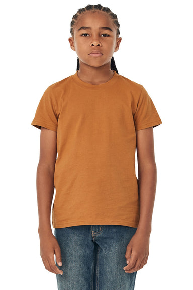 Bella + Canvas BC3001Y/3001Y Youth Jersey Short Sleeve Crewneck T-Shirt Toast Model Front