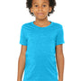 Bella + Canvas Youth Jersey Short Sleeve Crewneck T-Shirt - Neon Blue