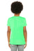 Bella + Canvas 3001Y Youth Jersey Short Sleeve Crewneck T-Shirt Neon Green Model Back