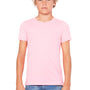 Bella + Canvas Youth Jersey Short Sleeve Crewneck T-Shirt - Neon Pink