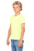 Bella + Canvas 3001Y Youth Jersey Short Sleeve Crewneck T-Shirt Neon Yellow Model Side