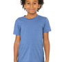 Bella + Canvas Youth Jersey Short Sleeve Crewneck T-Shirt - Heather Columbia Blue