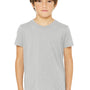 Bella + Canvas Youth Jersey Short Sleeve Crewneck T-Shirt - Heather Stone