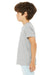 Bella + Canvas BC3001YCVC/3001YCVC Youth Jersey Short Sleeve Crewneck T-Shirt Heather Stone Model Side