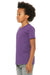 Bella + Canvas 3001Y Youth Jersey Short Sleeve Crewneck T-Shirt Royal Purple Model 3Q