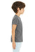 Bella + Canvas 3001Y Youth Jersey Short Sleeve Crewneck T-Shirt Heather Deep Grey Model Side